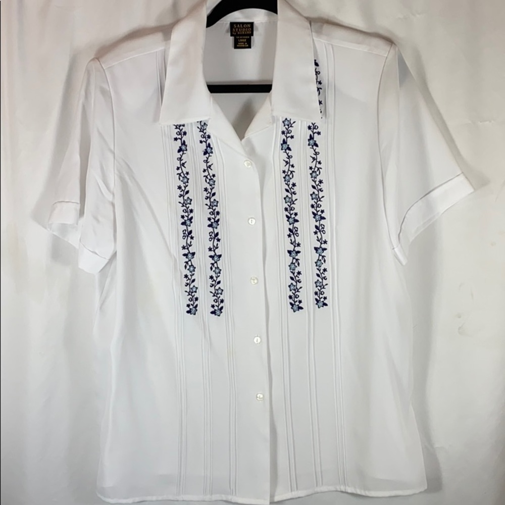 Haband Embroidered White Blouse